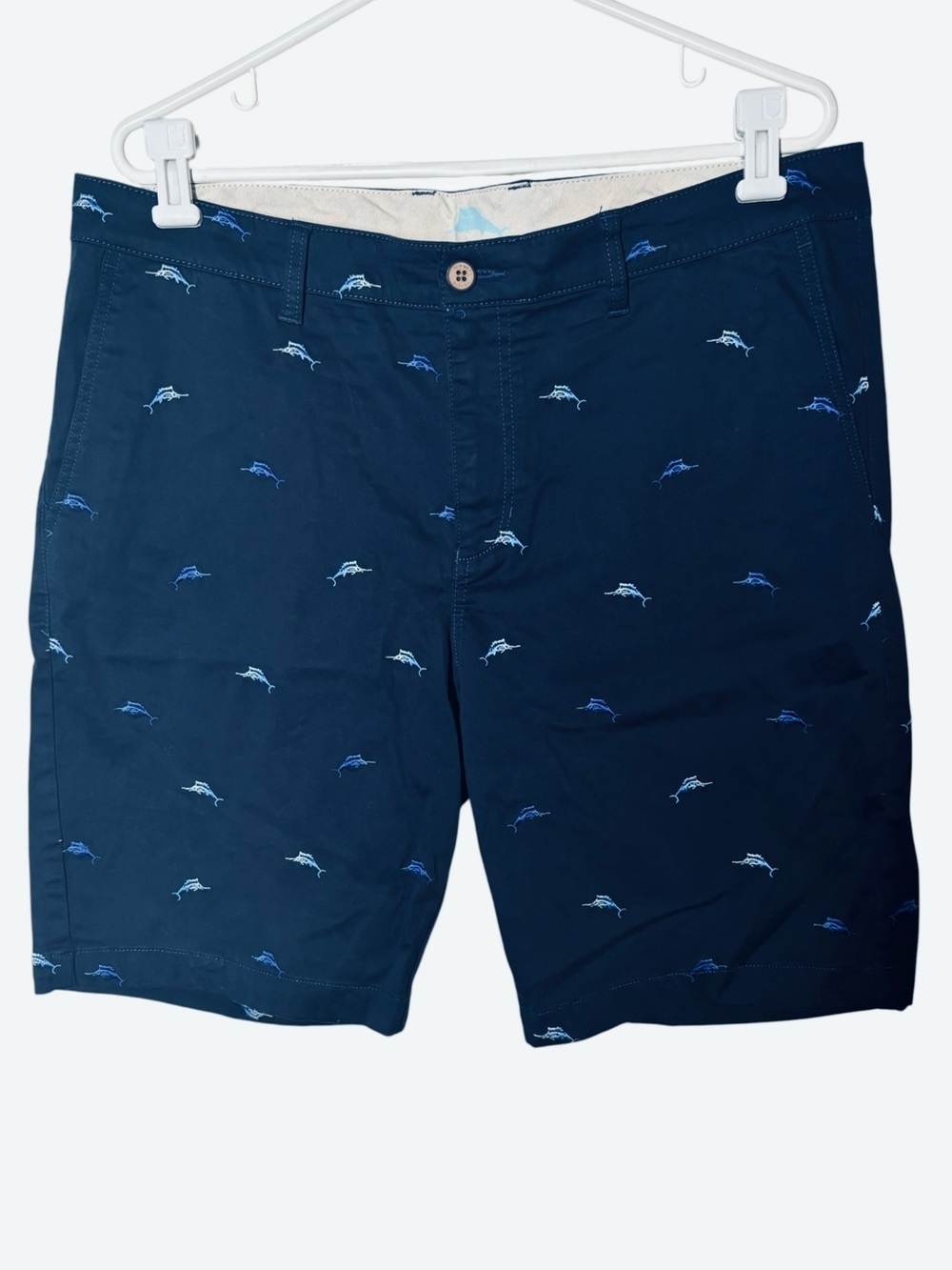Men's Tommy Bahama Navy Blue Marlin Shorts 36